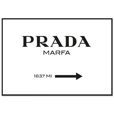 Panorama Póster Cartel Prada Marfa Blanco 70x50cm Impreso En Papel De