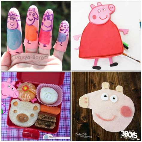 Adorable Peppa Pig Craft Ideas for Kids - 3 Boys and a Dog