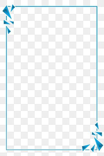 Blue Geometric Border PNG Transparent Images Free Download | Vector Files | Pngtree