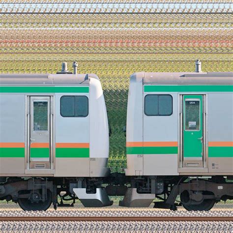 Jr東日本 国府津車両センター E233系e 55編成（線路設備モニタリング装置搭載編成）＋小山車両センターe231系u525編成（山側