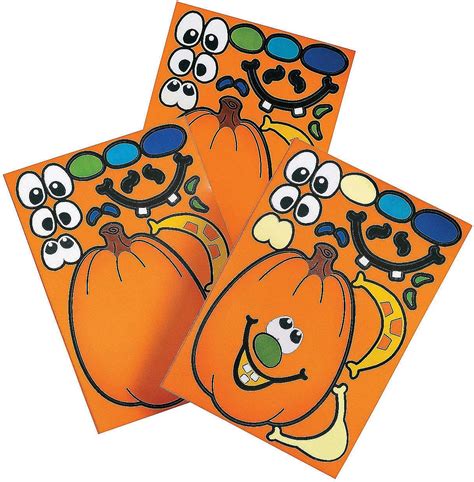 Amazon.com: Make A Pumpkin Stickers (1 DOZEN) - BULK : Toys & Games