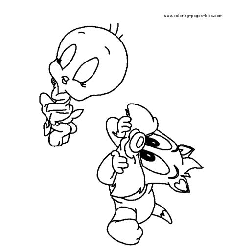 Baby Looney Tunes Sylvester Coloring Pages