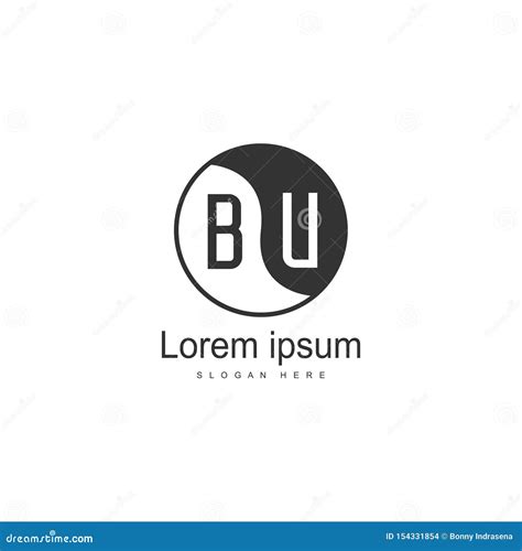 Bu Letter Logo Design Creative Modern Bu Letters Icon Illustration