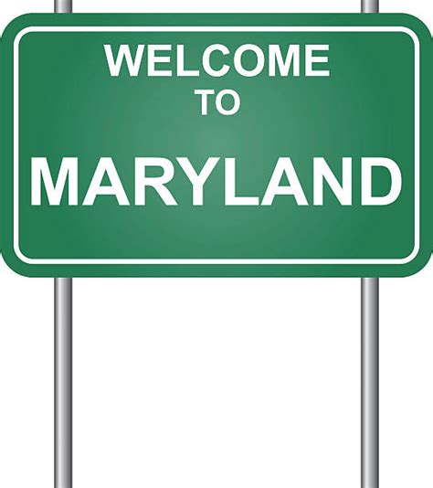 Best Welcome To Maryland Sign Illustrations, Royalty-Free Vector ...