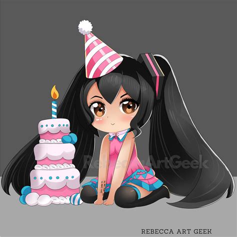 Artstation Chibi Birthday Art