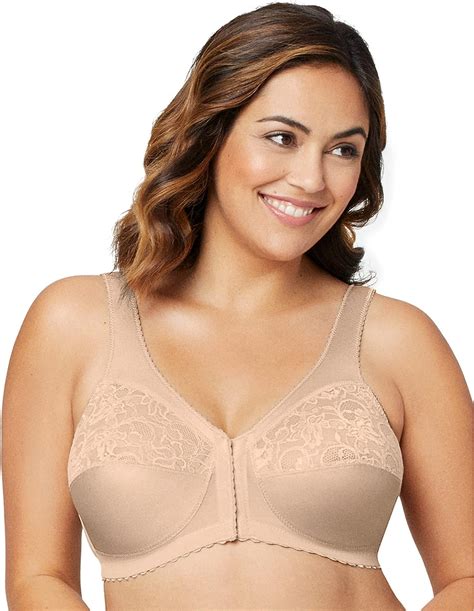 Glamorise Womens Full Figure Magiclift Front Close Support Bra 1200 At Amazon Womens Clothing