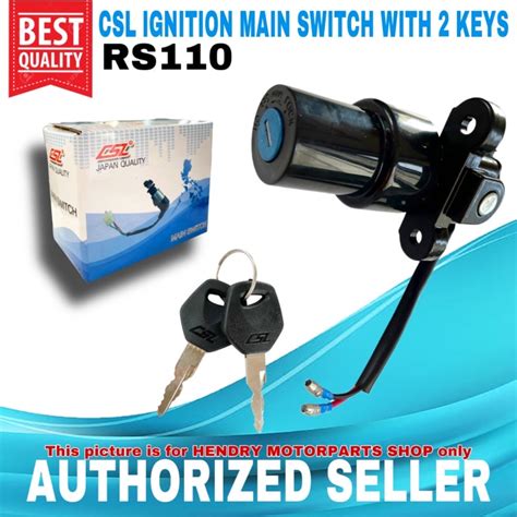 CSL IGNITION MAIN SWITCH 2 KEYS FOR YAMAHA RS110 JAPAN QUALITY