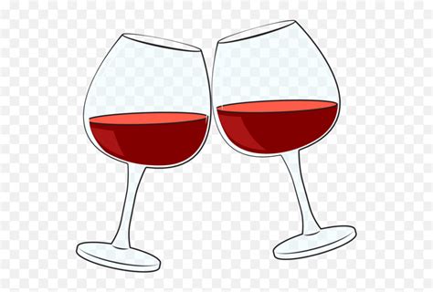 Transparent Background Wine Glass Cheers Clipart Png Emojicheers