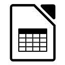 Libreoffice Calc Vector Svg Icon Svg Repo