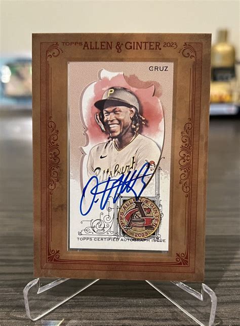 Allen Ginter Oneil Cruz Framed Mini Auto Pittsburgh Pirates Ebay