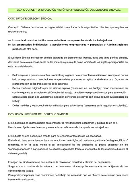 TEMA 1 apuntes tema 1 CONCEPTO EVOLUCIÓN HISTÓRICA I REGULACIÓN DEL