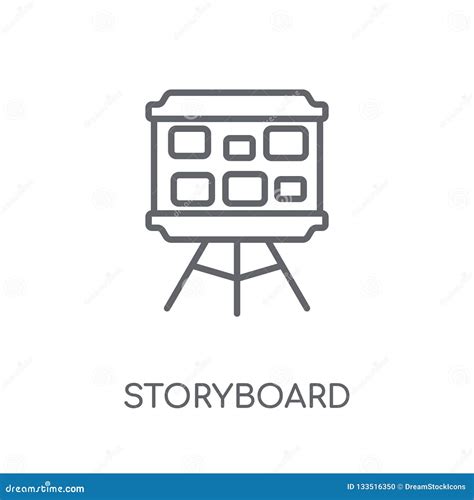 Icono Linear Del Storyboard Concepto Moderno O Del Logotipo Del