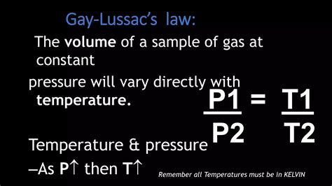 Gay Lussacs Law Problem Solving Pptx