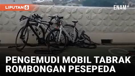 Ngeri Pengemudi Tabrak Rombongan Pesepeda Di Jembatan Baruyungan PIK