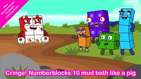 Cringe Numberblocks 10 Mud Bath Like A Pig Numberblocks Fanmade