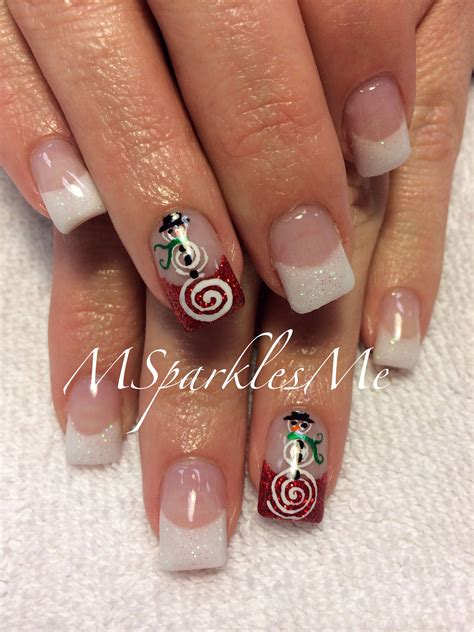 Snowmen Nails Holiday Nails Christmas Nails Christmas Nail Designs