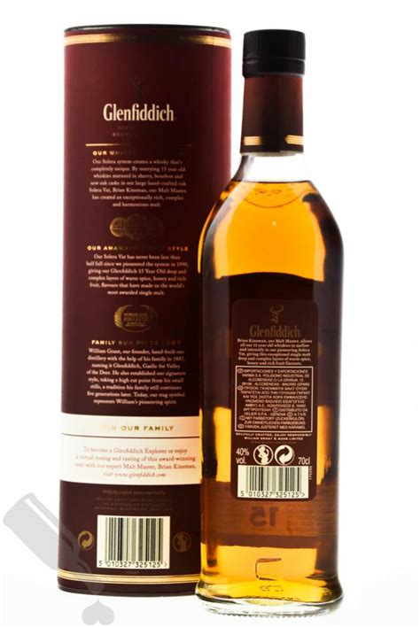 Glenfiddich 15 Years Unique Solera Reserve Passion For Whisky