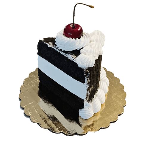 Dezicakes Fake Piece Of Cake Black Forest Slice Of Cake Prop Decoration Dezicakes