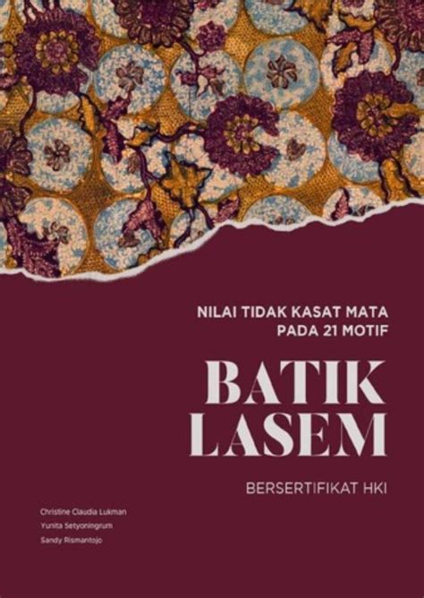 nilai tidak kasat mata   motif batik lasem bersertifikat hki