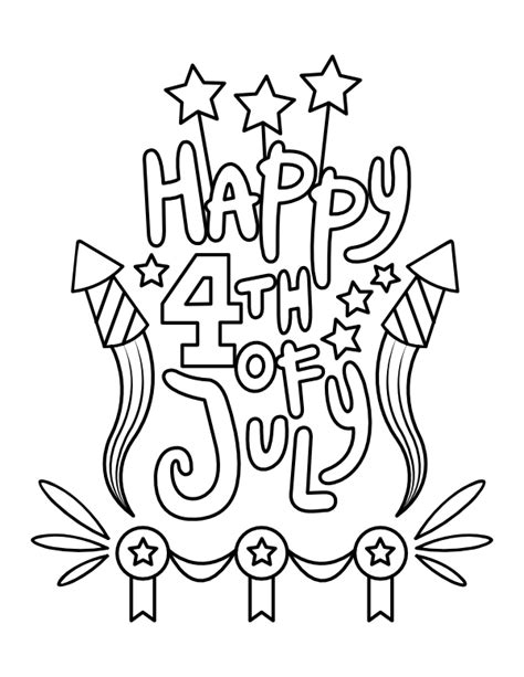 Printable Th Of July Fireworks Coloring Page The Best Porn Website