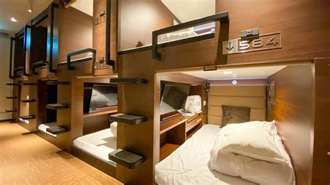 Stay At A Deluxe Capsule Hotel With Sauna YouTube