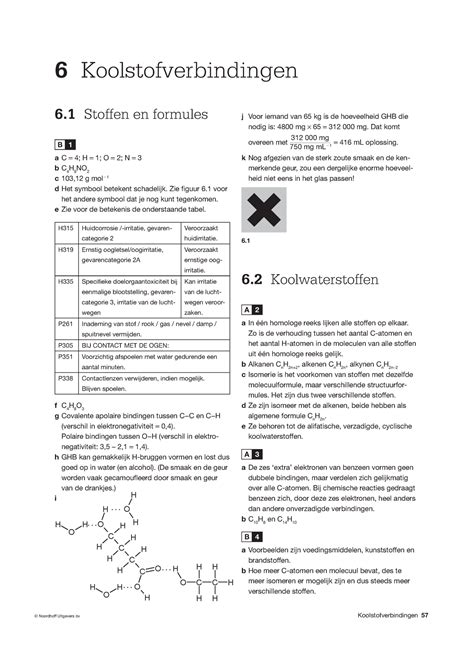 Chemie Overal 4 Vwo H06 Uitwerkingen Noordhoff Uitgevers Bv