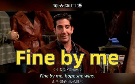 【a437】看电影学英语口语~fine By Me 哔哩哔哩