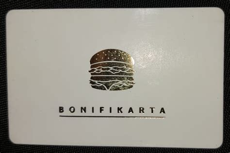 Karta zniżkowa mcdonald s bonifikarta ważna 30 11 Tyrawa Wołoska