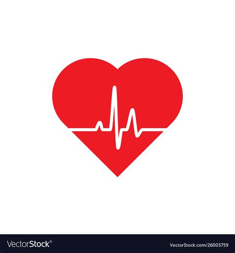 Heart icon human health Royalty Free Vector Image