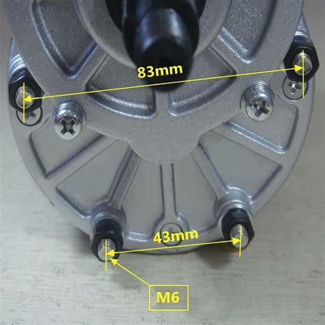 Wheelchair Motor 24v 250w 350rpm 60mm Longer Shaft Grandado