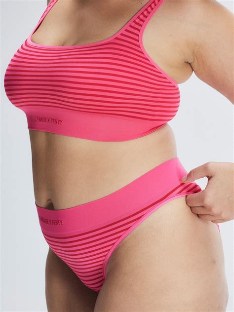 Seamless High Waist Bikini Panty In Multi Pink Savage X Fenty