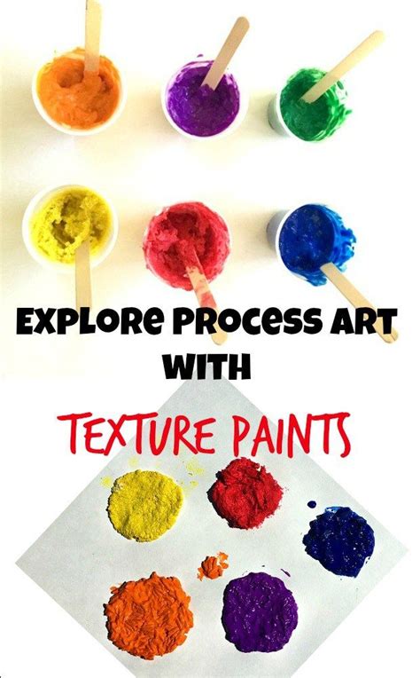 Exploring Paint And Textures Process Art Activity Mosswood