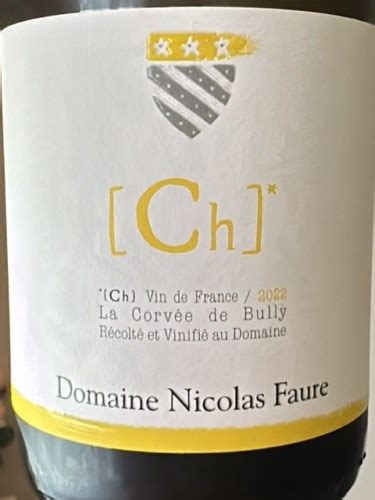 Domaine Nicolas Faure Ch La Corv E De Bully Vivino Us