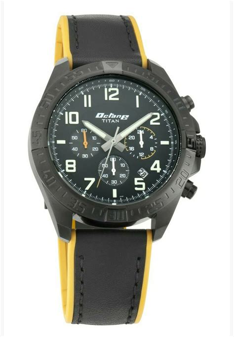 Buy Titan Black Titan Octane Hyper Lume Watch With Black Dial And Minute