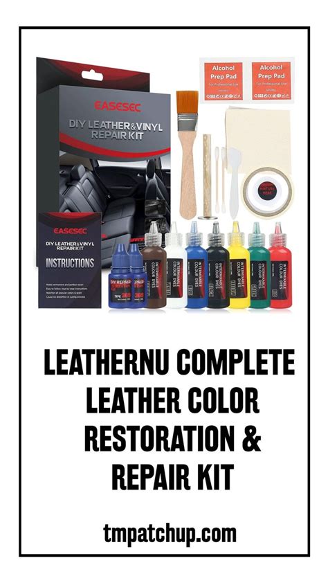 Leathernu Complete Leather Color Restoration And Repair Kit Leather