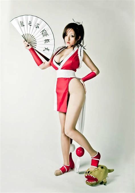 King Of Fighters Cosplay Mai Shiranui By Chinese Model Li Meng Tian 2 Snk Mai Kof Cosplay