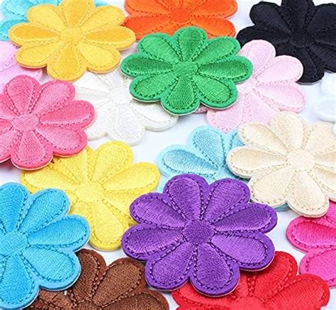 Amazon Han Sheng Pcs Colorful Flower Patches Flower Applique