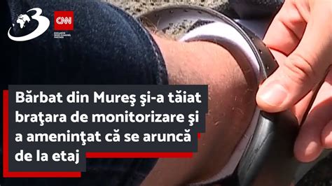 Bărbat din Mureş şi a tăiat braţara de monitorizare şi a ameninţat că