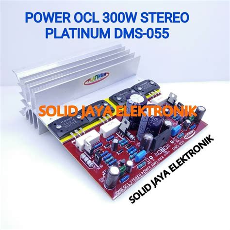 Jual Kit Power Ocl Stereo W Platinum Dms Dms Dms Watt