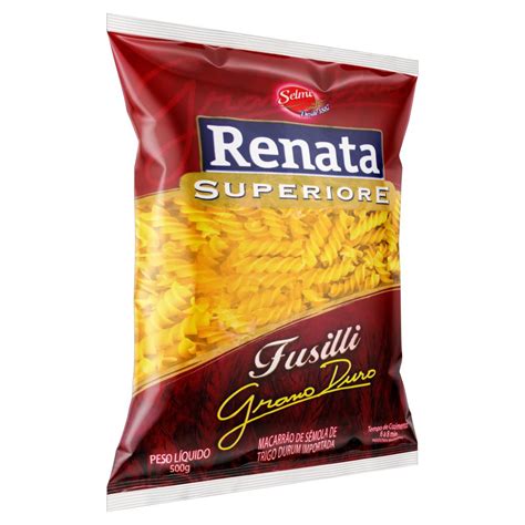 Macarrão De Sêmola Grano Duro Fusilli Renata Superiore Pacote 500g