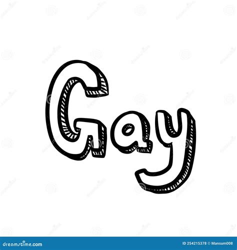 Noir Et Blanc Du Texte Dessin Gay Illustration Stock Illustration Du Noir Comique