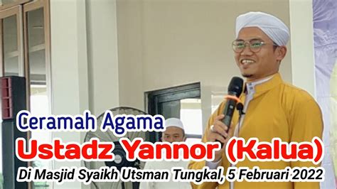 Ustadz Yannor Guru Kelua Peringatan Isra Mi Raj Di Masjid Syaikh