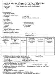 Vietnam Visa Application Form 2023 - Printable Forms Free Online