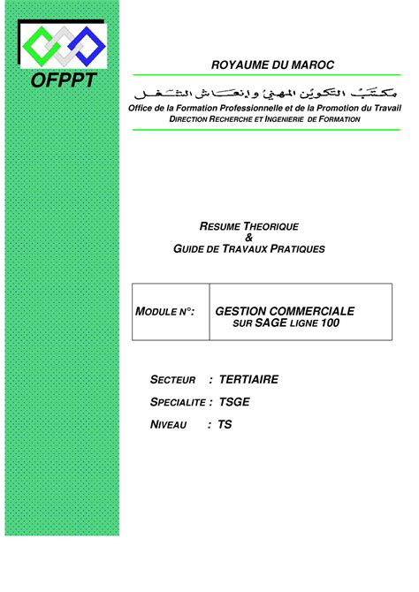 TSGE LOGICIELS DE GESTION COMPTABILITE PAIE COMMERCE TER TSGE Pdf