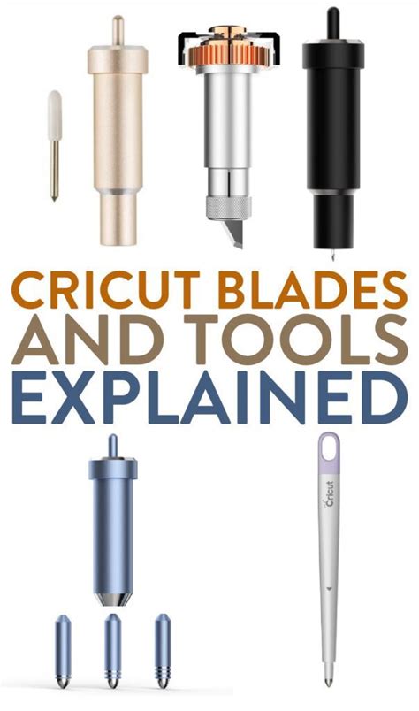 Cricut Blades And Tools Explained Makers Gonna Learn Cricut Blades Cricut Blade