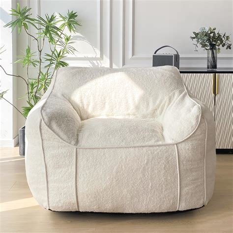 Maxyoyo Giant Bean Bag Chair For Adults Large Fluffy Bean Bag Couch