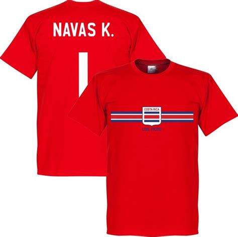 Costa Rica Keylor Navas Team T Shirt Rood L Bol