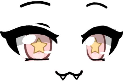 Gachalife Gacha Face Eyes Mouth Sticker By Snoopycatlover The Best