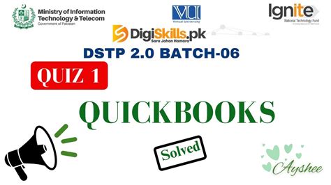 Digiskills Quickbooks Quiz Batch Dstp Batch Quickbooks Quiz