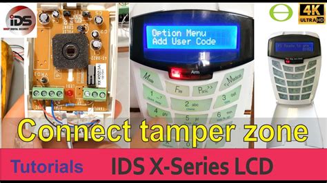 How To Wire An Indoor Pir Sensor With Tamper Connected To Ids X Series